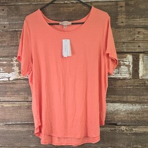 Philosophy Women's Coral Top, Plus Size 1X, NWT